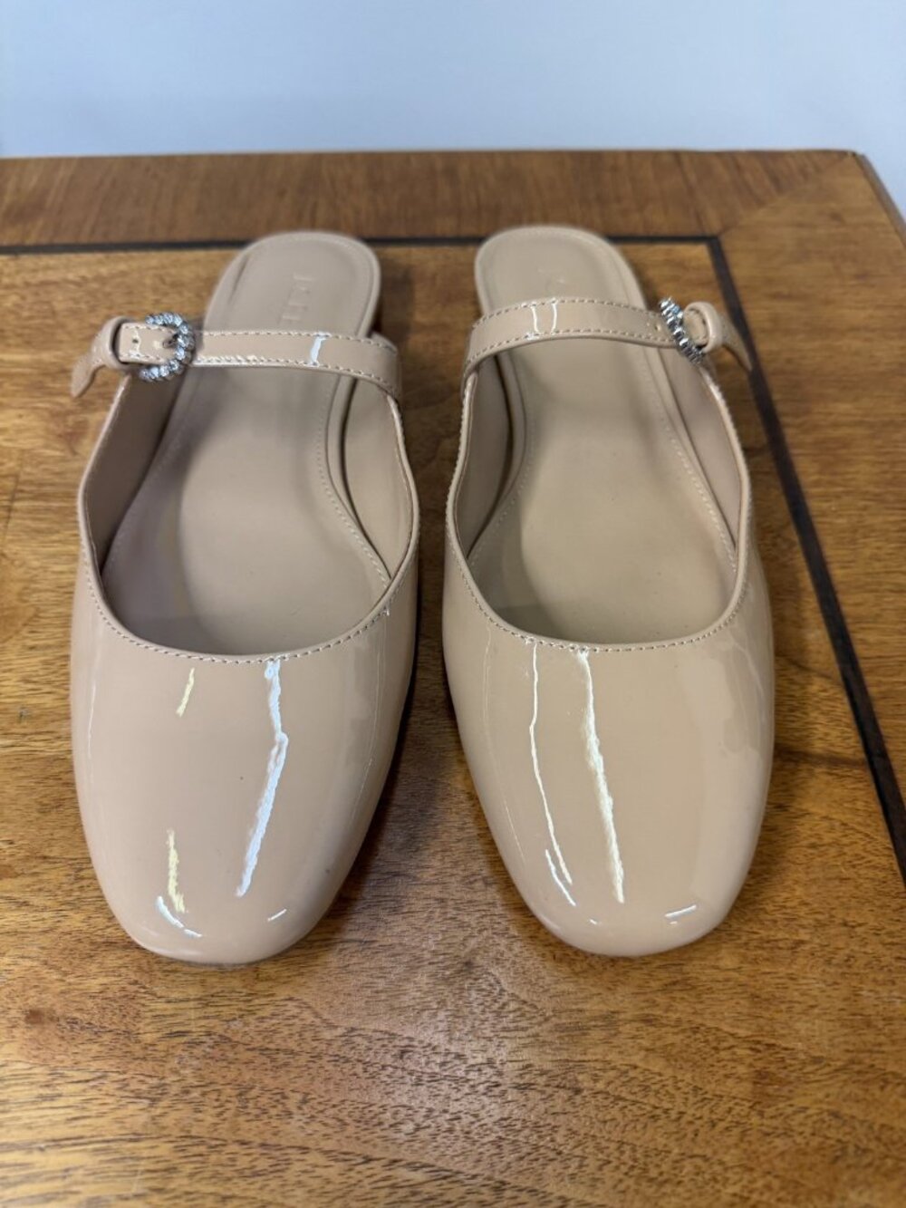 J Crew 8.5 Mary Jane Slip On Nude Patent Dainty Fairycore Romantic Twee Capsule